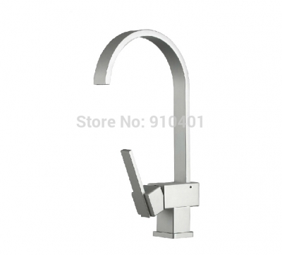 Wholesale And Retail Promotion Deck Mounted Chrome Brass Kitchen Faucet Swivel Spout Single Handle Mixer Tap [Chrome Faucet-1069|]