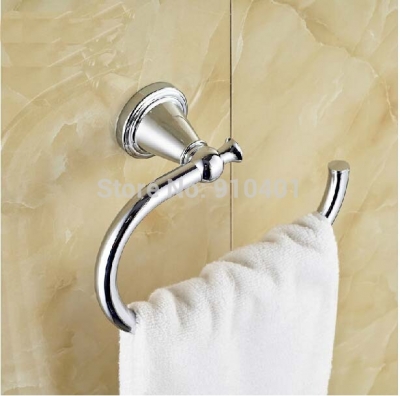 Wholesale And Retail Promotion NEW Bathroom Chrome Brass Towel Ring Wall Mounted Towel Bar Holder [Towel bar ring shelf-4871|]