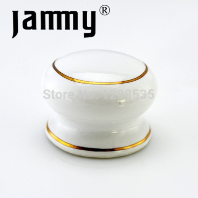 2PCS 2014 32MM white Ceramic knobs furniture decorative kitchen cabinet handle high quality armbry door pull [Ceramichandlesandknobs-18|]