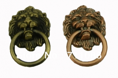 Bronze handle antique drawer handle European pastoral classical handle lion head door handle [Bronzeknob-32|]