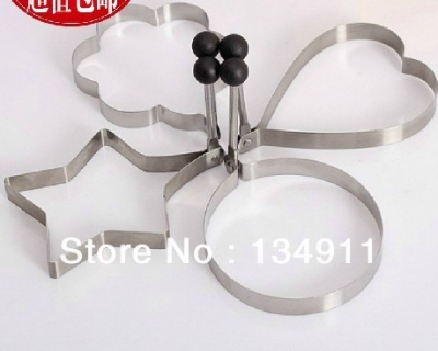 Egg Tools DIY Egg Ring Fried egg molds Hearts, stars, Fowers, Rounds Combination of four [KitchenSupplies-154|]