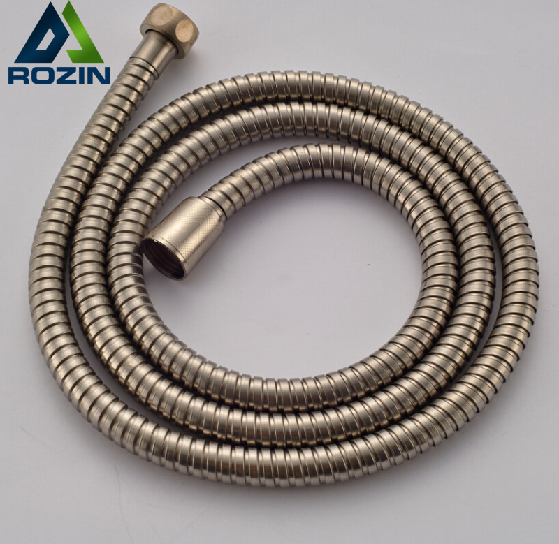 1.5m new flexible standard stainless steel shower hose bathroom hose pipe