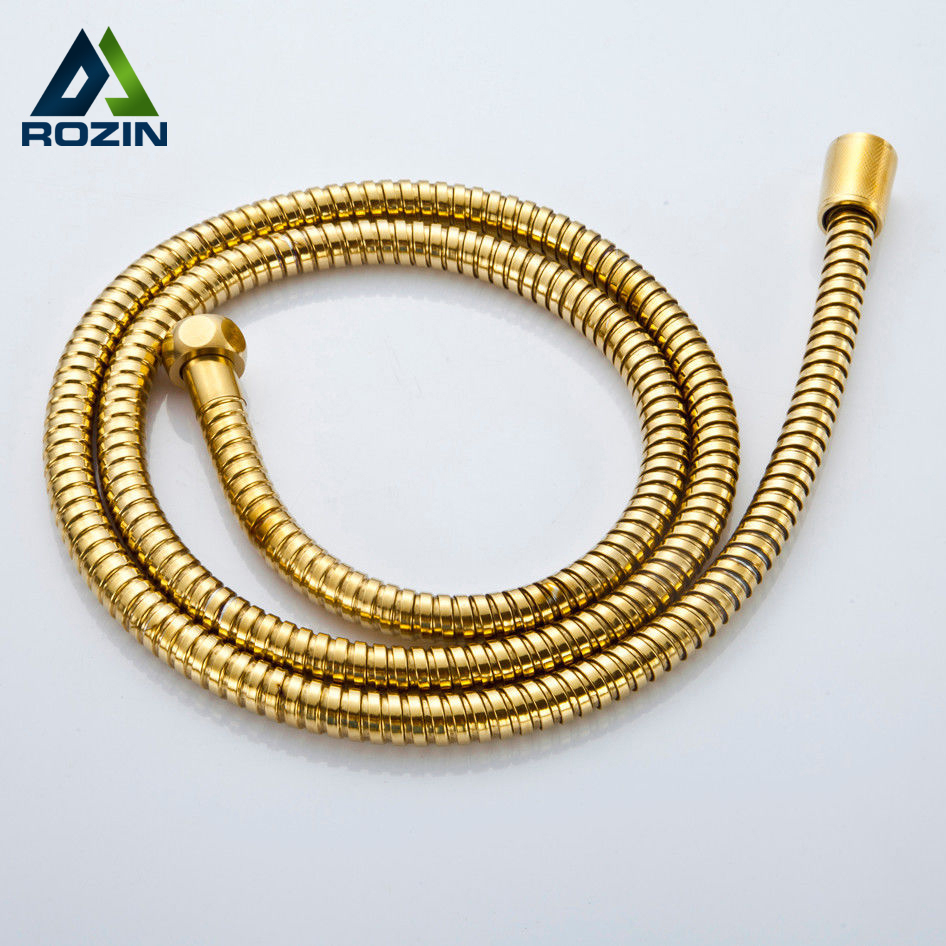 59-inch shower hose flexible pipe gold finish bathroom faucet accessories