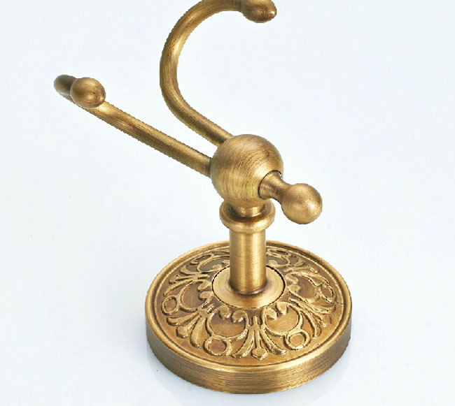 artistic bathroom towel hooks brass copper robe hooks antique brass finish