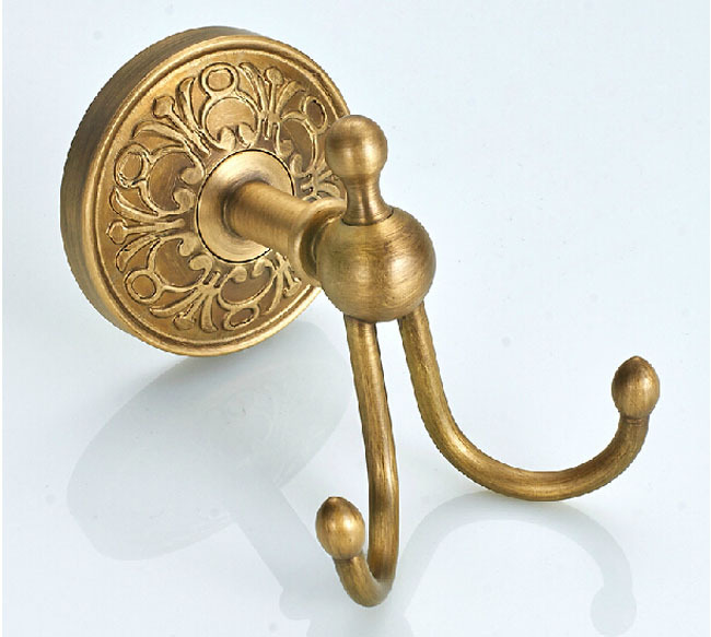 artistic bathroom towel hooks brass copper robe hooks antique brass finish