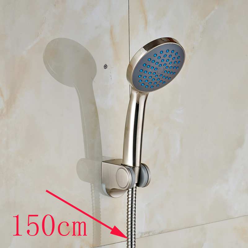 bathroom handheld shower wall mounted plastic holder stainless steel shower hose