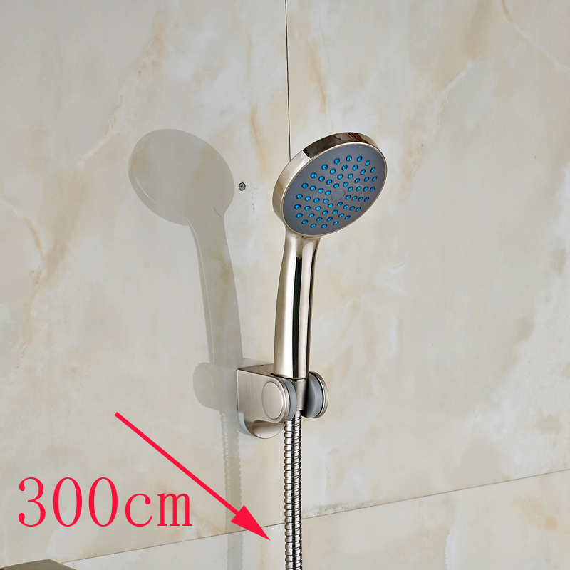 bathroom handheld shower wall mounted plastic holder stainless steel shower hose