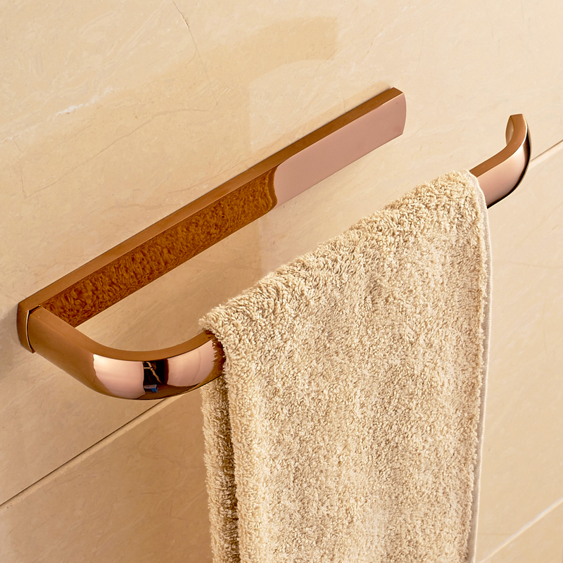 creative soild brass towel bar wall mount shorrt single bar towel rings multi-colors