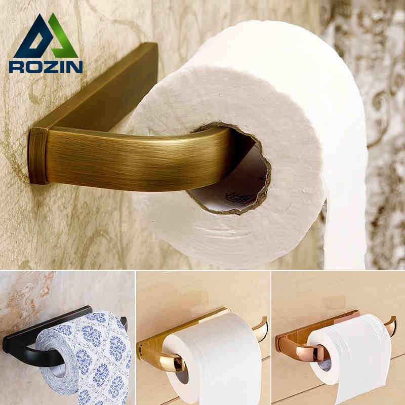 modern wall mounted brass bathroom kitchen paper holder toilet roll paper rack holder bar