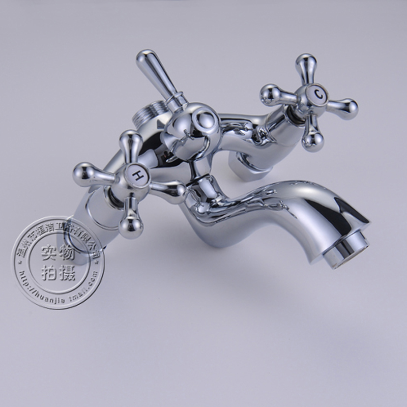 polished chrome wall mount bathtub faucet dual cross handles brass bathroom tub shower mixers with handshower