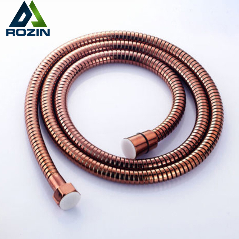 rose gold 59-inch shower hose flexible pipe spare use bathrom hose