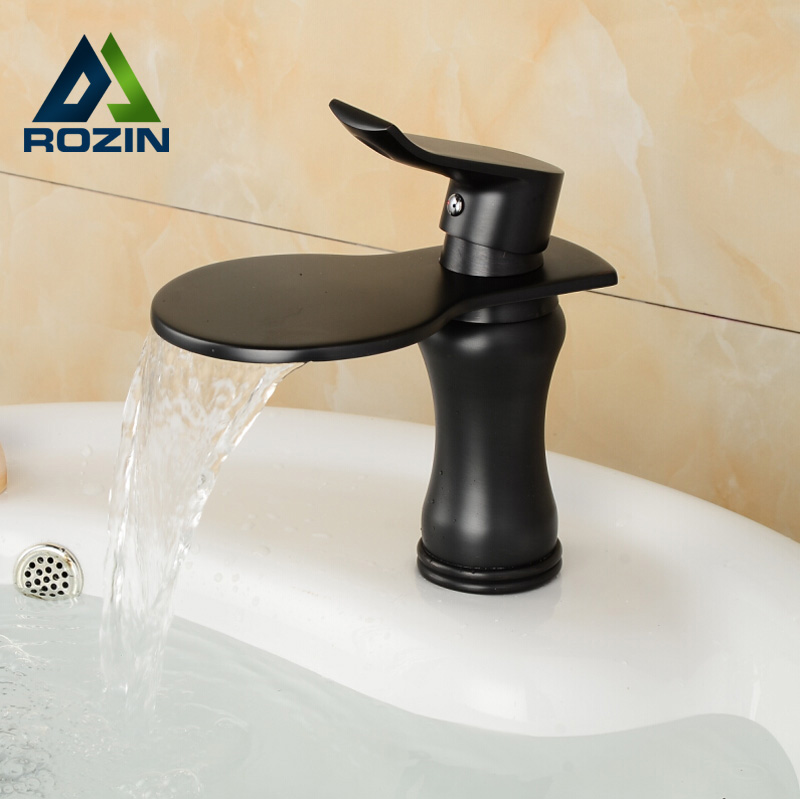 short bathroom basin vanity sink faucet single handle mixer tap oil rubbed bronze finish