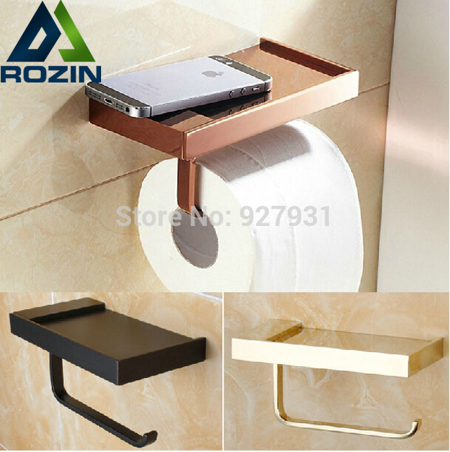 wall mounted toilet paper rod solid brass bathroom tissue holder