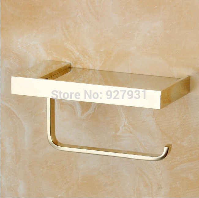 wall mounted toilet paper rod solid brass bathroom tissue holder