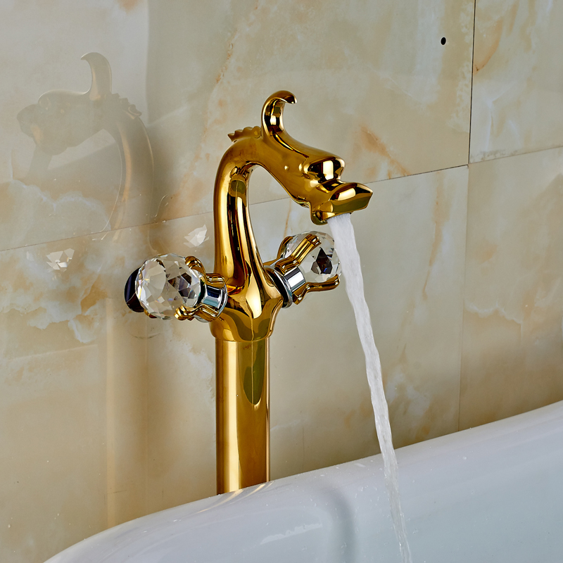 whole and retail golden dual handle bathroom tub faucet floor mounted bathtub mixer taps china drogan shape