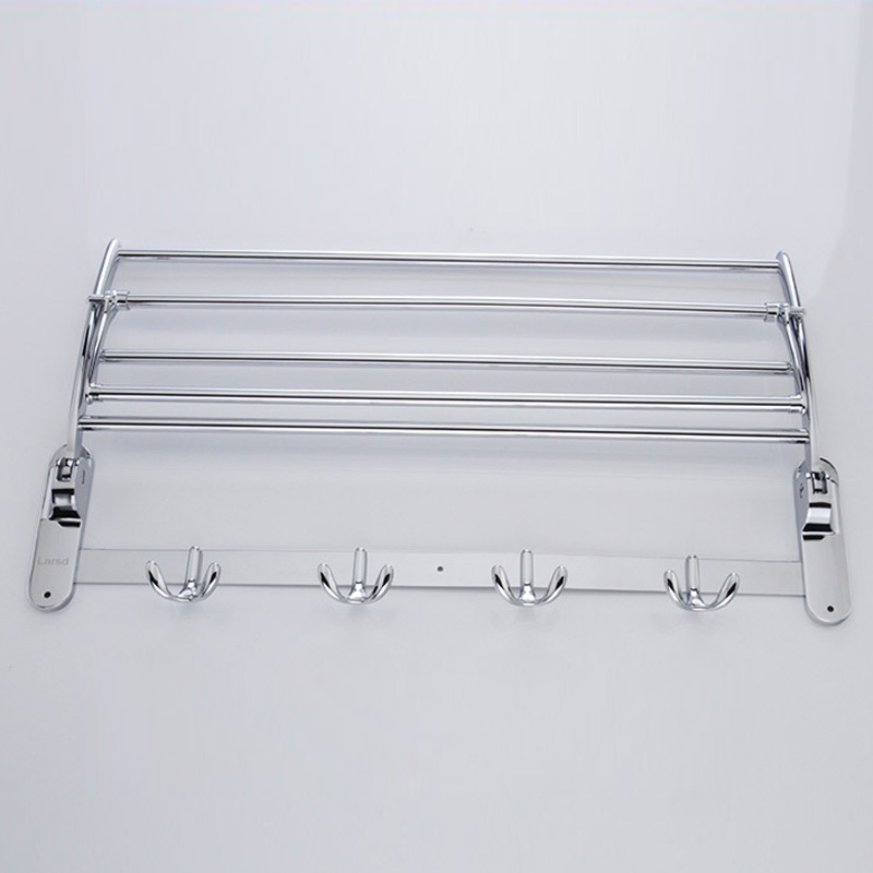 whole and retail wall mounted folding bath towel shelf chrome finish towel rack towel holder towel bar