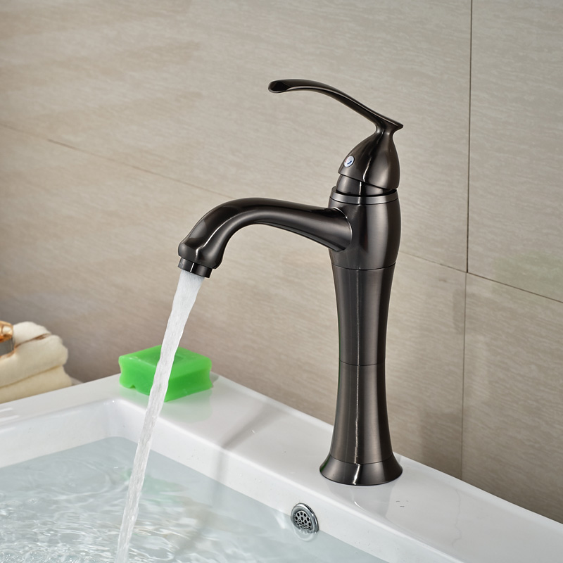 brand new ceramic cartridge basin sink faucet one handle retro bathroom mixer tap with and cold water 3-colors