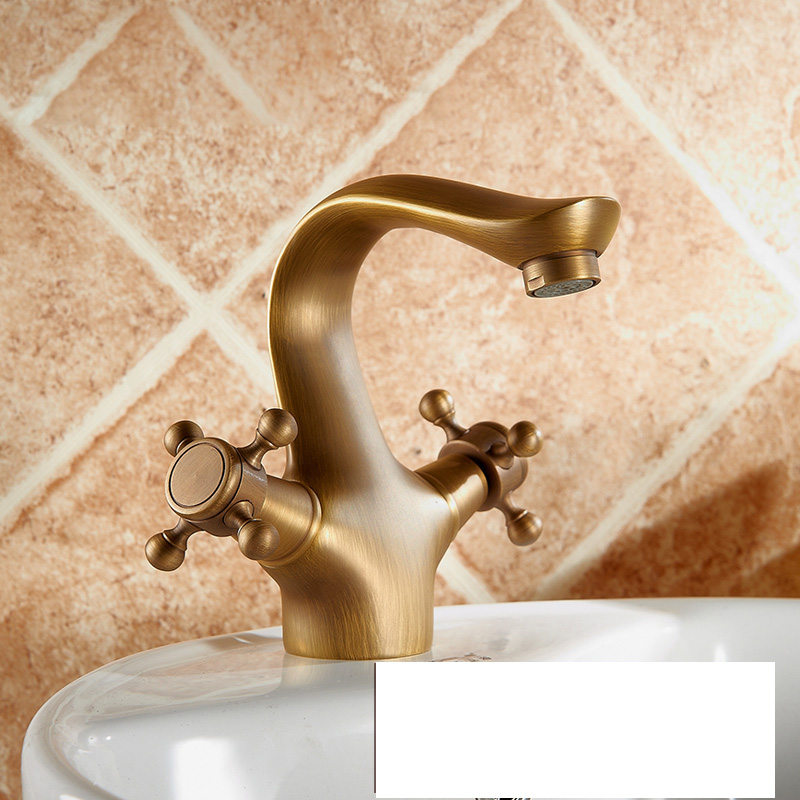 dual handle bathroom vessel sink mixer taps deck mounted and cold water basin faucet single hole curved spout