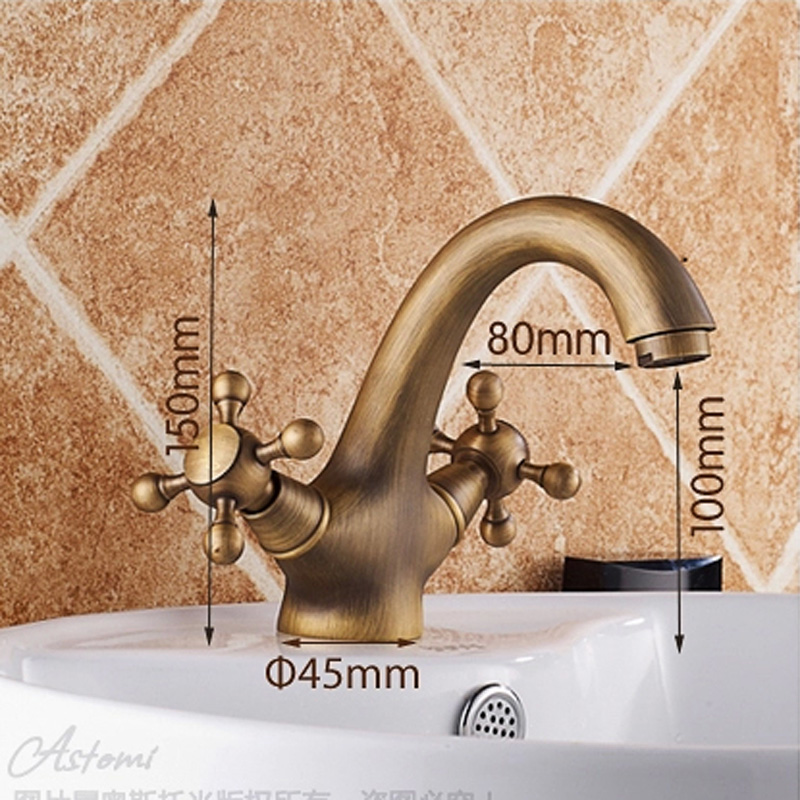 dual handle bathroom vessel sink mixer taps deck mounted and cold water basin faucet single hole curved spout