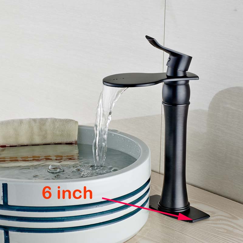 good quality waterfall single lever basin sink mixer crane taps deck mounted countertop and cold faucet decorate cover