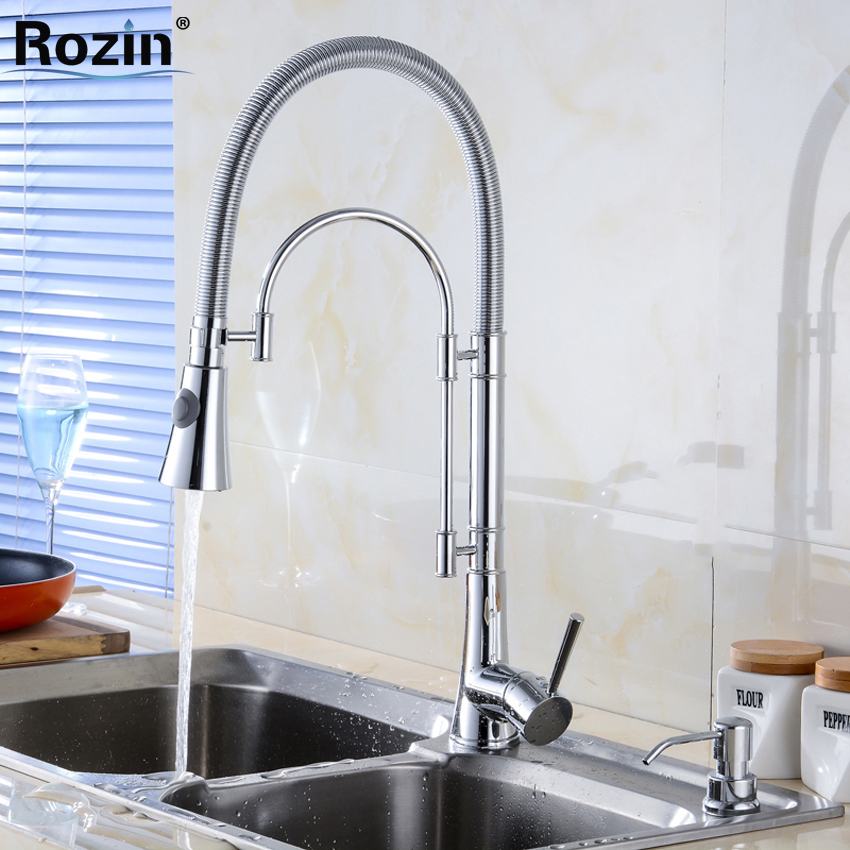 luxury newly single handle one hole kichen faucet deck mount kitchen mixer tap with cold water chrome finish