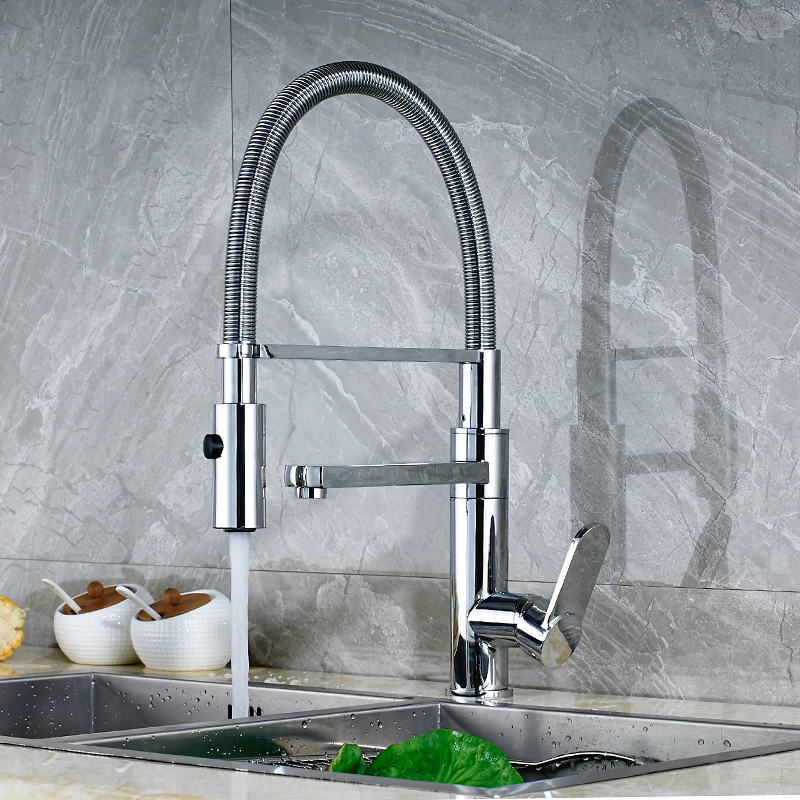 luxury two swivel spout single handle one hole kitchen water taps with and cold water kitchen mixer faucet