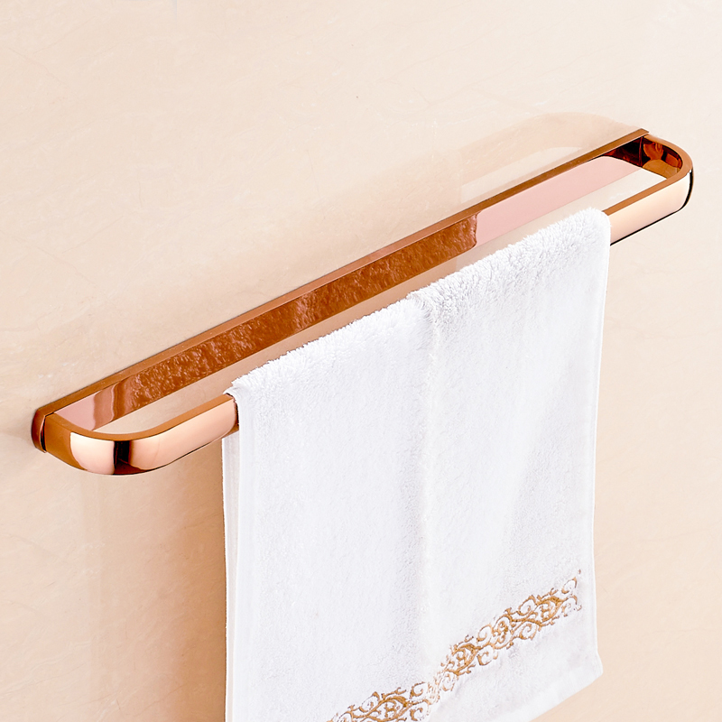 rose golden bathroom hardware sets towel rack/ storage shelf /towe bar / toilet brush holder / paper holder