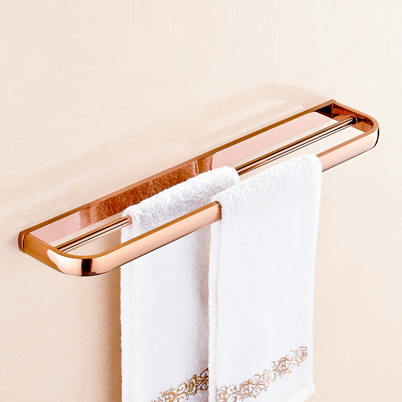 rose golden bathroom hardware sets towel rack/ storage shelf /towe bar / toilet brush holder / paper holder