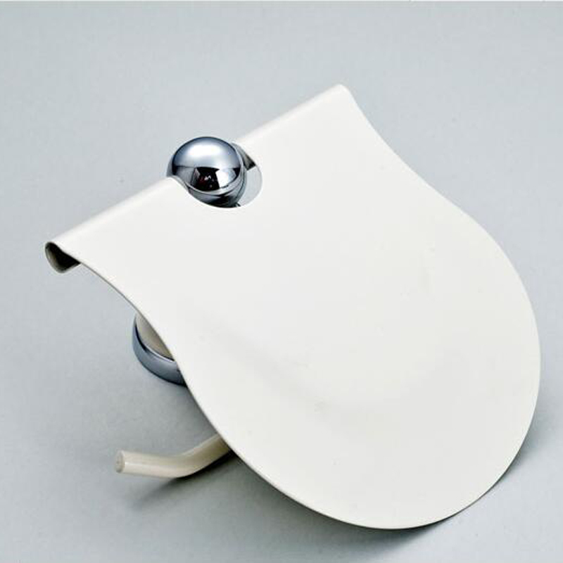 whole and retail white chrome toilet paper holder fashion wall mounted roll toilet paper tissue holder