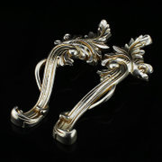 New antique silver European style furniture handle High quality zinc alloy closet knobs 1 pair price