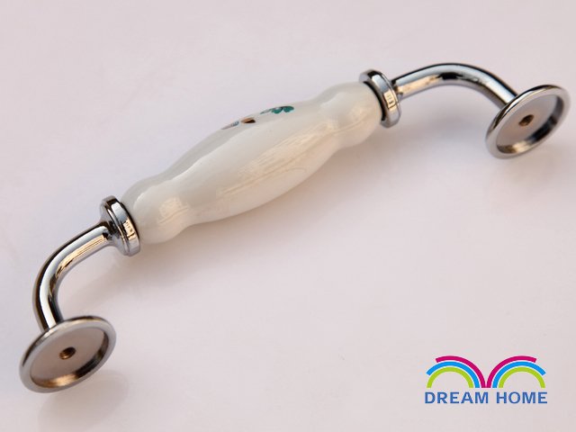 128mm country style Ceramic drawer handle / cabinet handle / door pull C:128mm L:145mm MAI99PC