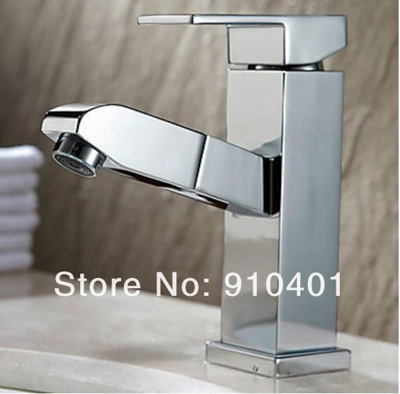 Wholesale And Promotion Luxury Deck Mounted Bathroom Basin Faucet Single Handle Mixer Tap Chrome Finish