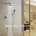 Contemporary wall mounted shower set faucet 8