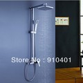 Luxury Modern bathroom shower set faucet 8"shower head with handy unit tap hand shower mixer tap chrome finish