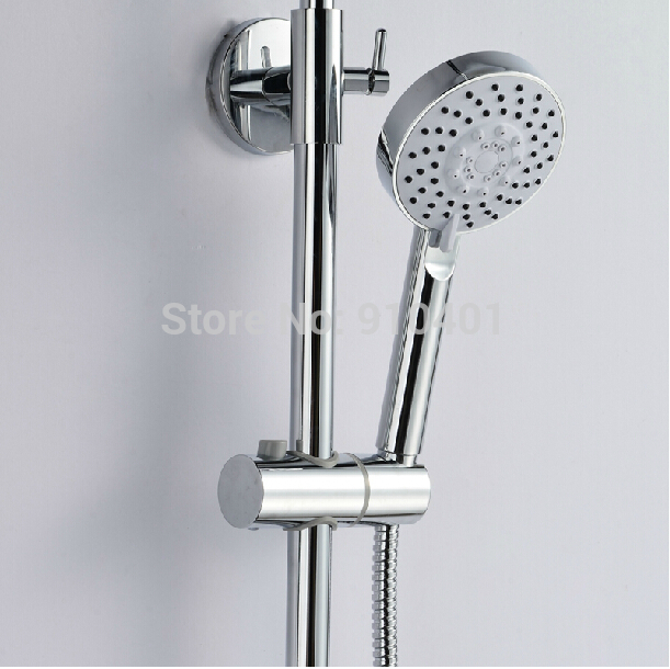 Wholesale And Retail Promotion Chrome Rain Shower Faucet Tub Mixer Tap With Hand Shower Single Handle Shower