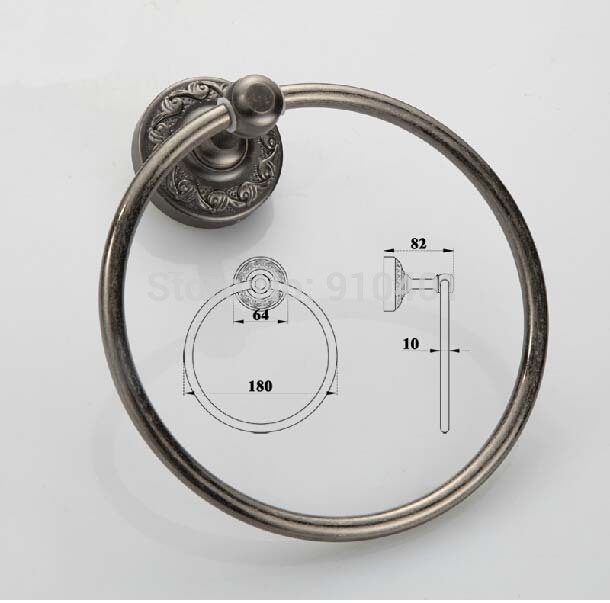 Wholesale And Retail Promotion Wall Mounted Antique Bathroom Towel Ring Round Towel Rack Holder