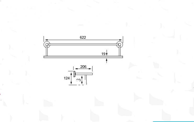 Wholesale And Retail Promotion Wall Mounted Brushed Nickel Round Bathroom Towel Shelf Towel Rack Holder Bars