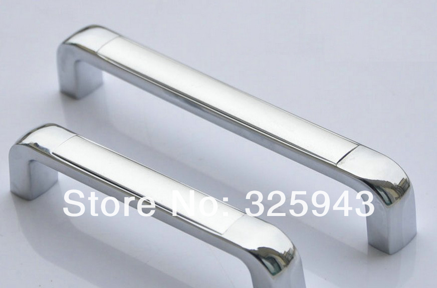 128mm Zinc Alloy Chrome Finished Simple Cabinet Cupboard Drawer Pull Handle Bars