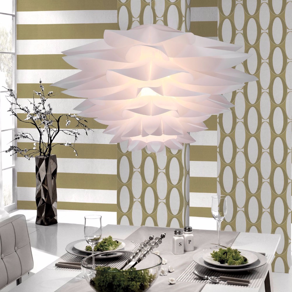 30cm pp plastic lilies droplight sitting room restaurant pvc flower decorate pendant ceiling lamp bedroom cafe bar