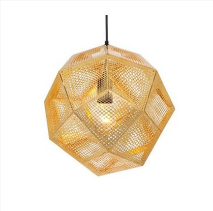 32cm etched "diamonds" metal, stainless steel suspension light restaurant pendant lamp silver,gold,copper