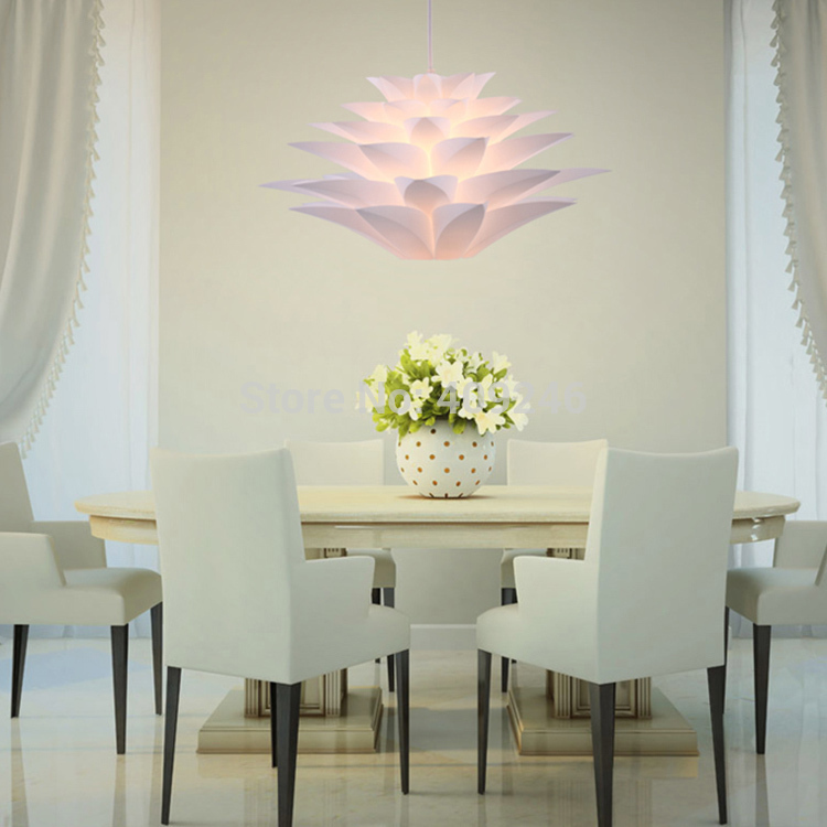 45cm led lighting pvc lilies flower decorate pendant lamp(not including bulb)