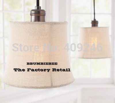 american village style linen art round copper lamp holder pendant lamp for dining room