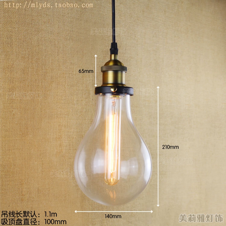 antique industrial e27 edison wrought iron glass barn pendant lamp lights retro metal cafe bar pendant lighting fixtures black