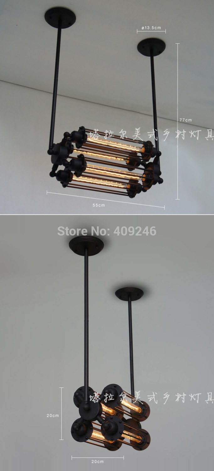 black loft american industrial vintage 4heads rare large edison pendent lamp with t300 e27 bulb ceiling lamp for cafe bar