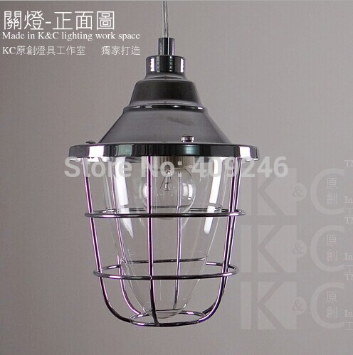 edison fashion single cage pendant light glass wrought iron industry cafe bar home decor lighting hall coffee shop balcony