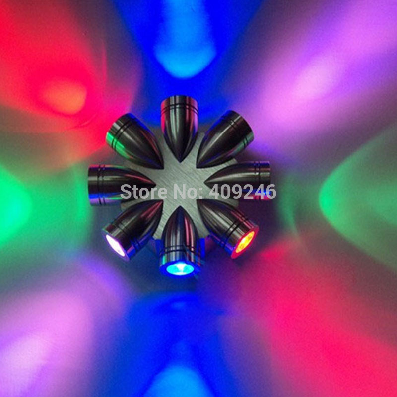 led 8w colourful hand flower corridor wall light act bar ktv decorative lighting club background lamp