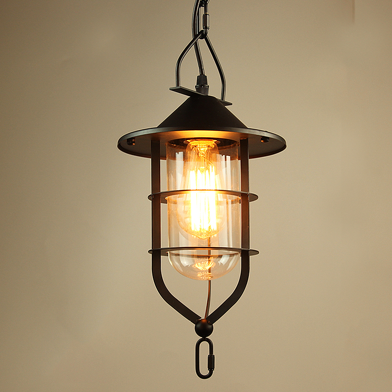 loft tungsten boat glass hanging lamp vintage edison lamp cafe bar pendant lamp