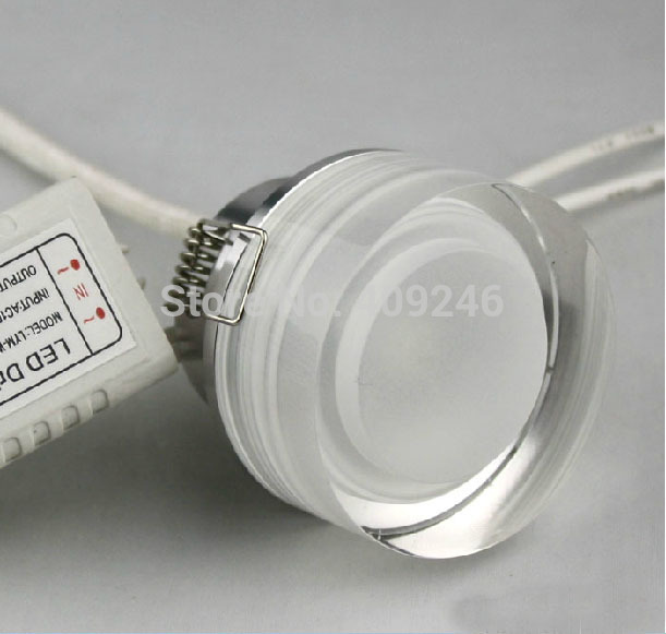 mini 1x1w led bulb ceiling lamp down round acrylics led light fixture with transformer recessed jewellery lamp ac85~265v