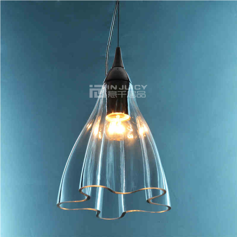 modern iron glass butterfly flower ceiling light lamp fixtures droplight chandeliers bedroom home reading living room decor