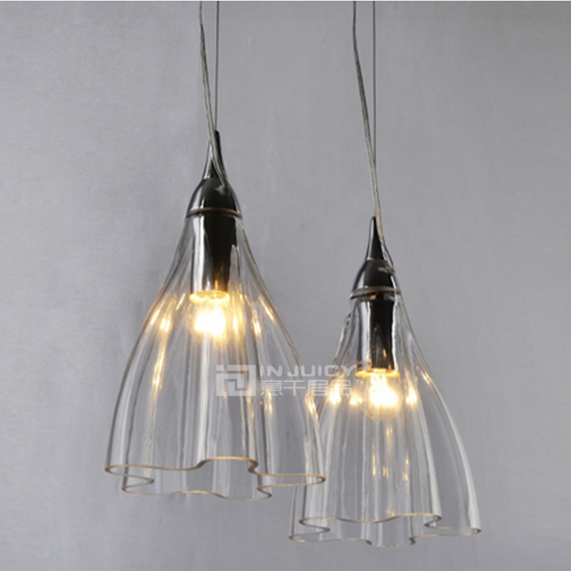 modern iron glass butterfly flower ceiling light lamp fixtures droplight chandeliers bedroom home reading living room decor